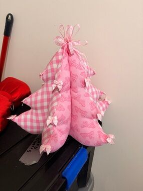 Pink Barbie Fabric Tree Ornament